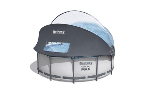 undefined, Bestway Pool Komplett-Set mit Dach 366 x 100 cm, Bestway Pool Steel Pro Max Set Ø 366 x 100 cm