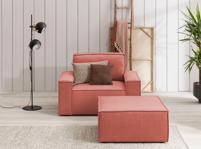 HOME AFFAIRE, Home affaire Sessel »SHERWOOD«, Loveseat und Hocker im Set, passend zur Polster-Serie SHERWOOD, Home affaire Sessel »SHERWOOD«, Loveseat und Hocker im Set, passend zur Polster-Serie SHERWOOD