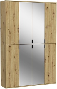 INOSIGN, INOSIGN Garderoben-Set »Trondheim«, (Set, 3 St.), Diele, Flur, Schranksystem, Garderobenmöbel, Set, Kombination, INOSIGN Garderoben-Set »Trondheim, Breite 121 cm, best. aus 3 Schränken, 8 Türen, 21 Fächer«, (Set, 3 St.), inkl. ausziehbarer Kleiderstange, Garderobenschrank, Kleiderschrank