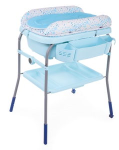 CHICCO, Chicco Wickeltisch »Bade-/Wickelkombination Cuddle & Bubble, Ocean«, bis 11 kg, Made in Europe, 66 cm, Chicco Wickeltisch »Bade-/Wickelkombination Cuddle & Bubble, Ocean«, bis 11 kg, Made in Europe, 66 cm