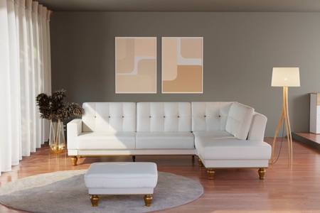 sit&more Ecksofa »Orient 5«, mit Strass-Stein, wahlweise mit Bettfunktion und Bettkasten