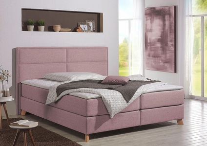 Home affaire Boxspringbett »Caria«, in 5 Breiten, 3 Matratzen-Ausführungen, 2 Härtegraden, Topper
