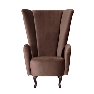 MAX WINZER, Max Winzer® Ohrensessel »Anastasia«, mit geschwungenen Holzfüssen, Hochlehner, Max Winzer® Ohrensessel »Anastasia Designsessel, extravaganter Hochlehnsessel, trendige Farben«, elegantes Highlight im Wohnzimmer, mit geschwungenen Holzfüssen