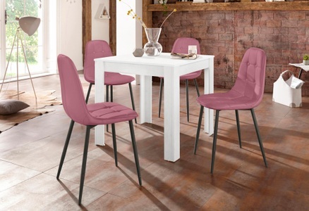 undefined, Essgruppe, (Set, 5 tlg.), mit Esstisch 80 cm breit, INOSIGN Essgruppe, (Set, 5 tlg.), mit Esstisch 80 cm breit
