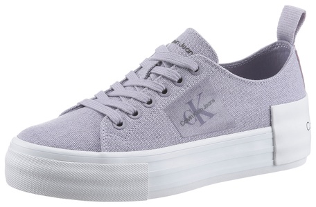 CALVIN KLEIN JEANS, Calvin Klein Jeans Plateausneaker »BOLD VULC FLATF LACEUP WN«, zum Schnüren, 