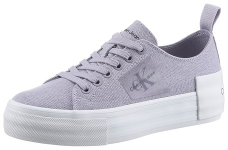 CALVIN KLEIN JEANS, Calvin Klein Jeans Plateausneaker »BOLD VULC FLATF LACEUP WN«, zum Schnüren, 