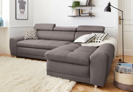 SIT&MORE, sit&more Ecksofa, sit&more Ecksofa »Riva L-Form«, inklusive Kopteilverstellung, wahlweise mit Bettfunktion