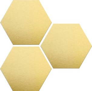 undefined, Alu-Dibond-Druck »Goldfarbeneffekt« (Set), Wall-Art Metallbild »Goldeffekt«, Schriftzug, (Set), Metallposter Collage