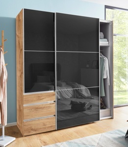 fresh to go, Fresh To Go Schwebetürenschrank »Level«, mit Glastüren, Wimex Schwebetürenschrank »Level by fresh to go«, mit Glastüren