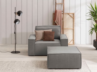 HOME AFFAIRE, Home affaire Sessel »SHERWOOD«, Loveseat und Hocker im Set, passend zur Polster-Serie SHERWOOD, Home affaire Sessel »SHERWOOD«, Loveseat und Hocker im Set, passend zur Polster-Serie SHERWOOD