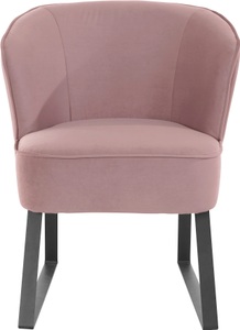 exxpo - sofa fashion Sessel, mit Keder und Metallfüssen, Bezug in verschiedenen Qualitäten, Frei im Raum stellbar