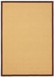 carpetfine, carpetfine Sisalteppich »Sisal«, rechteckig, 5 mm Höhe, carpetfine Sisalteppich »Sisal«, rechteckig, 5 mm Höhe, mit farbiger Bordüre, Anti Rutsch Rückseite