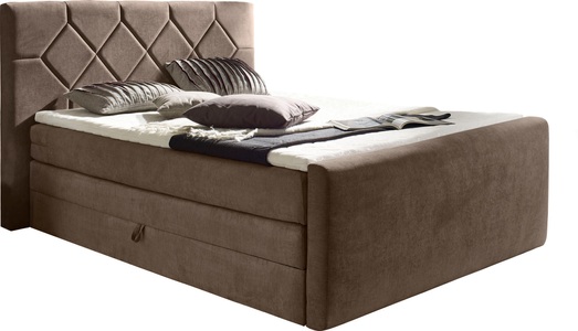 PLACES OF STYLE, Places of Style Boxspringbett »Atlanta«, inklusive Topper und Bettkasten, Places of Style Boxspringbett »Atlanta«, inklusive Topper und Bettkasten