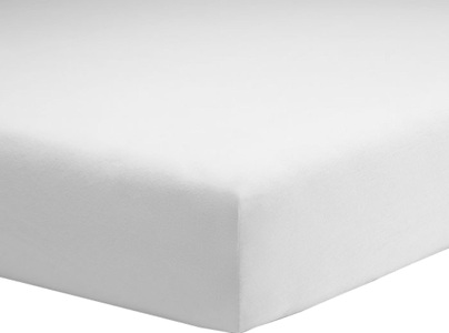 Schlafgut, Flausch-Jersey Spannbetttuch Schlafgut weiss Größe: 016, Flausch-Jersey Spannbetttuch Schlafgut weiss Größe: 016