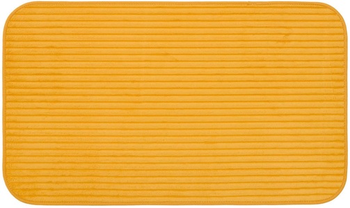 Gözze Badematte »Berlin«, Höhe 7 mm, rutschhemmend beschichtet, fussbodenheizungsgeeignet, Badteppich, Uni Farben, Cord Optik, waschbar
