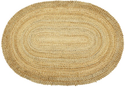 carpetfine Sisalteppich »Juteteppich Luca«, rechteckig, natürliches Pflanzenmaterial von Hand gewebt, Boho Style