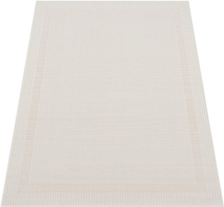 PACO HOME, Paco Home Teppich »Roma 272«, rechteckig, Flachgewebe, meliert, mit dezenter Bordüre, In- und Outdoor geeignet, Paco Home Teppich »Roma 272«, rechteckig, 4 mm Höhe, Flachgewebe, meliert, mit dezenter Bordüre, In- und Outdoor geeignet