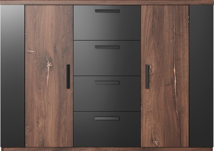 Helvetia, Helvetia Sideboard »Sigma«, 2-türig und mit 4 Schubladen, 