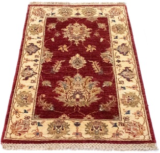 MorgenLand, morgenland Wollteppich »Ziegler Teppich handgeknüpft rot«, rechteckig, 6 mm Höhe, 