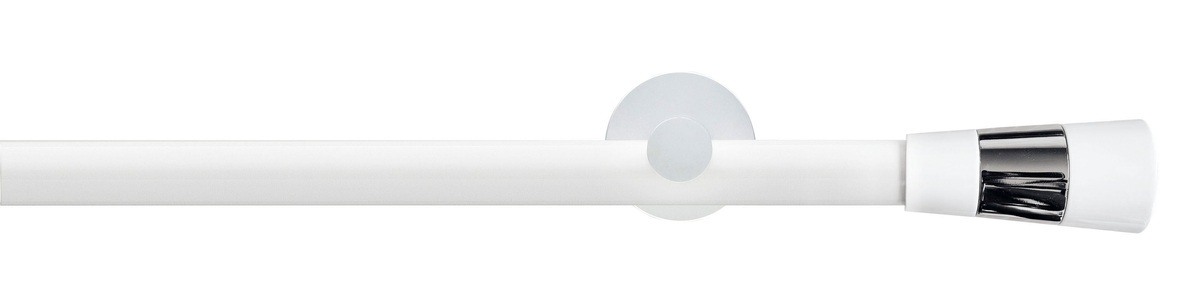 GARESA, GARESA Gardinenstange »WHITE«, 1 läufig-läufig, Wunschmasslänge, Vorhanggarnitur, Innenlauf, verlängerbar, Wandmont., Endknopf 2-färbig, GARESA Gardinenstange »WHITE«, 1 läufig-läufig, Wunschmasslänge, Vorhanggarnitur, Innenlauf, verlängerbar, Wandmont., Endknopf 2-färbig
