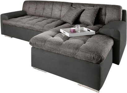 TRENDMANUFAKTUR, TRENDMANUFAKTUR Ecksofa, wahlweise mit Bettfunktion, TRENDMANUFAKTUR Ecksofa »Rave, aufwendige Sitz und Rückenpolsterung, bequem, L-Form«, wahlweise mit Bettfunktion