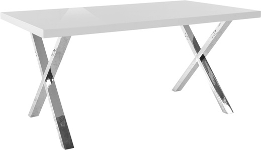 Paroli, Paroli Esstisch »Ixus«, Breite 140, 160 oder 180 cm, mit X-Gestell aus Edelstahl, Paroli Esstisch »Ixus«, Breite 140, 160 oder 180 cm, mit X-Gestell aus Edelstahl