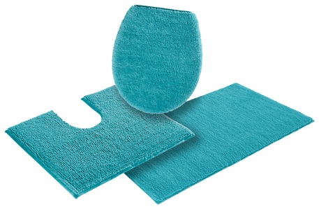 my home Badematte »Vanessa«, Höhe 10 mm, rutschhemmend beschichtet, schnell trocknend, Badteppich, weiche Haptik, unifarben