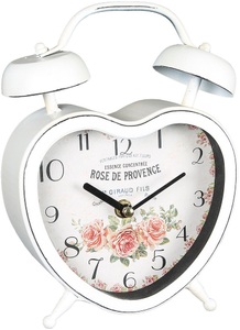 Ambiente Haus, Ambiente Haus Wanduhr »Tischuhr - Herz 22cm«, Ambiente Haus Wanduhr »Tischuhr - Herz 22cm«