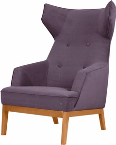 Tom Tailor, TOM TAILOR Ohrensessel »COZY«, im Retrolook, mit Kedernaht und Knöpfung, Füsse Buche natur, TOM TAILOR HOME Ohrensessel »COZY«, im Retrolook, mit Kedernaht und Knöpfung, Füsse Buche natur