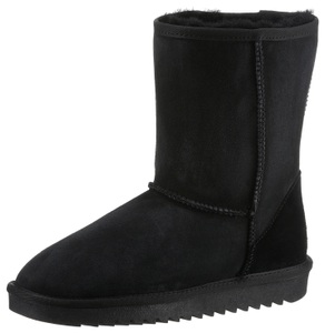 ARA, Stiefelette 12-29919 Damen Schwarz 36, Ara Winterboots »ALASKA«, Schlupfboots, Winterstiefelette, Snowboots mit Lammfell innen