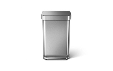 Simplehuman, Simplehuman CW2024 rechteckiger Treteimer 45l, simplehuman Mülleimer »Rechteckiger 45L«, 1 Behälter
