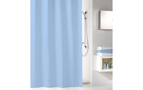 Kleine Wolke, Kleine Wolke Duschvorhang 180/200 cm , Kito , Blau , Textil , 180x200 cm , wasserabweisend , 003342068504, Kleine Wolke Duschvorhang »Kito«