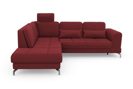 sit&more Ecksofa »Bendigo V«, inklusive Sitztiefenverstellung, Bodenfreiheit 12 cm, wahlweise in 2 unterschiedlichen Fussfarben