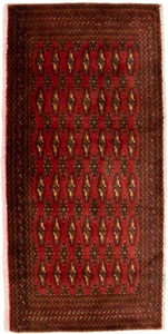 MorgenLand, morgenland Wollteppich »Turkaman Teppich handgeknüpft rot«, rechteckig, 8 mm Höhe, morgenland Wollteppich »Turkaman Teppich handgeknüpft rot«, rechteckig, 8 mm Höhe