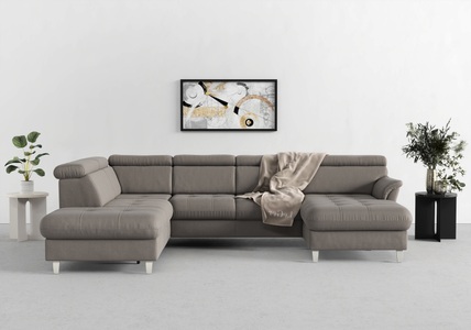 sit&more Wohnlandschaft, inklusive Kopfteilverstellung, wahlweise mit Bettfunktion und Bettkasten