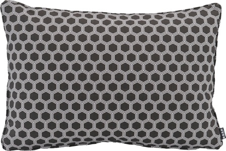 H.O.C.K, H.O.C.K - Kissen OUTDOOR-GEOMY - Polyacryl - schwarz - 60/40 cm, H.O.C.K - Kissen OUTDOOR-GEOMY - schwarz - Polyacryl - 60/40 cm