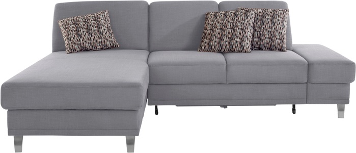 sit&more Ecksofa »Clio V«, wahlweise mit Bettfunktion oder Vorziehsitz und Bettkasten, Inklusive Federkern