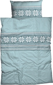 Casatex, CASATEX Bettwäsche »Gerlos«, (2 tlg.), originelles norwegisches Strickmotiv, 