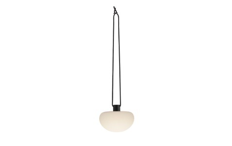 Nordlux, LED-Dekorationsleuchte Sponge pendant mit Akku, Nordlux Sponge Pendellampe Schwarz / Weiss