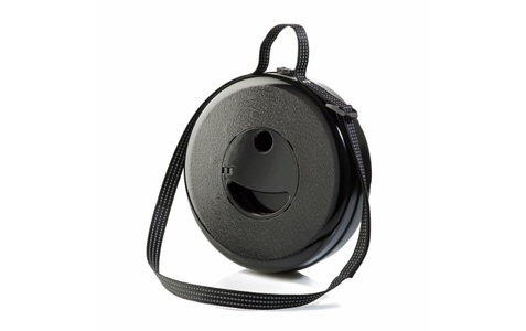 Wedo, Teleskophocker WEDO® SITTOGLOW®, 3-stufige LED-Funktion, 10-stufig höhenverstellbar, Trageriemen, bis 130 kg, IPX4, B 262 x H 70-420 mm, schwarz, WEDO Campinghocker »LED Funktion«