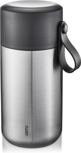 Gefu, Gefu Thermobox , 12743 , Schwarz, Edelstahlfarben , Metall, Kunststoff , 0,6 l , 19.5 cm , 005430051901, GEFU Thermobehälter »CAREO«, (1 tlg.), 600 ml