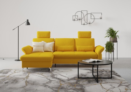 INOSIGN, INOSIGN Ecksofa »Palm Beach«, Federkern, mit Sitztiefenverstellung, wahlweise mit Bettfunktion, Bettkasten und Armteilverstellung, INOSIGN Ecksofa »Palm Beach L-Form«, Federkern, mit Sitztiefenverstellung, wahlweise mit Bettfunktion