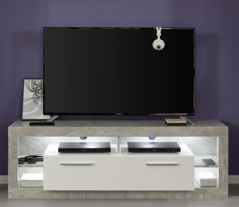 INOSIGN, INOSIGN Lowboard »Gwendolyn«, trendiges pflegeleichtes Design, Beleuchtung optional, vielseitig kombinierbar, INOSIGN Lowboard »Gwendolyn«, (1 St.), TV-Board, in 2 Breiten, 1 Klappe, 4 Fächer, Beleuchtung optinal