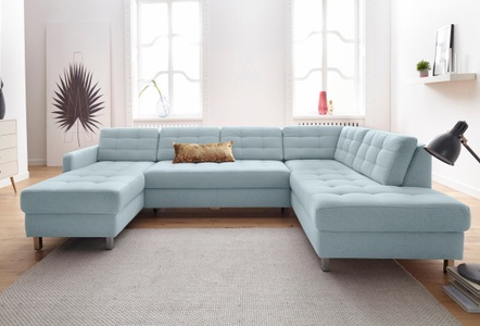 SIT&MORE, sit&more Wohnlandschaft, sit&more Wohnlandschaft »Picasso U-Form« wahlweise mit Bettfunktion und Bettkasten