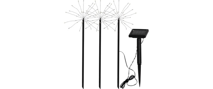 Best Season, Solarstab Firework mit 90 warmweißen LEDs im 3er Set, Parforce Traditional Hunting LED Gartenleuchte »Star Trading Solar Decoration Firework«