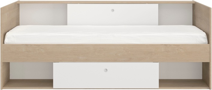 undefined, Bett ALICIA weiss, Gami Stauraumbett, Funktionsbett mit viel Stauraum