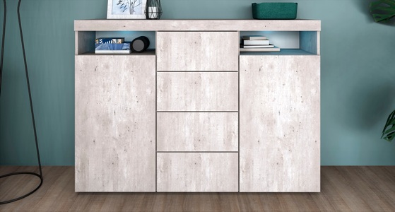 borchardt Möbel, borchardt Möbel Highboard »Kapstadt«, Breite 139 cm, borchardt Möbel Highboard »Kapstadt«, Breite 139 cm