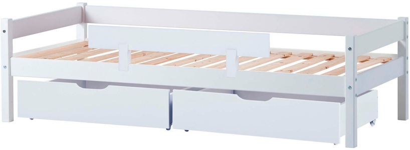LÜTTENHÜTT, Lüttenhütt Jugendbett »ECO One«, Kinderbett mit Rausfallschutz, mit 2 Schubkästen, Lüttenhütt Jugendbett »ECO One«, Kinderbett mit Rausfallschutz, mit 2 Schubkästen