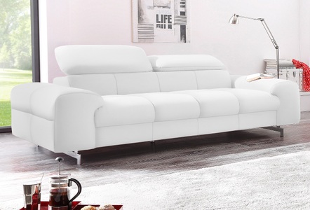 Cotta, COTTA 3-Sitzer, COTTA 3-Sitzer »Chef«, 3-Sitzer mit eleganter Steppung, Bodenfreiheit 12,5 cm