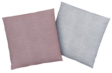 Bruno Banani, Bruno Banani Kissenbezüge »Merlin Wendeoptik, unifarben, 2 Stück, Melangeoptik, Material: 100% Baumwolle, Kissenhülle in Grösse 40x40 cm, auch als Kopfkissenbezug, mit Reissverschluss, natürliche Optik, Kopfkissenbezug, Kissenhülle«, (2 St.), 